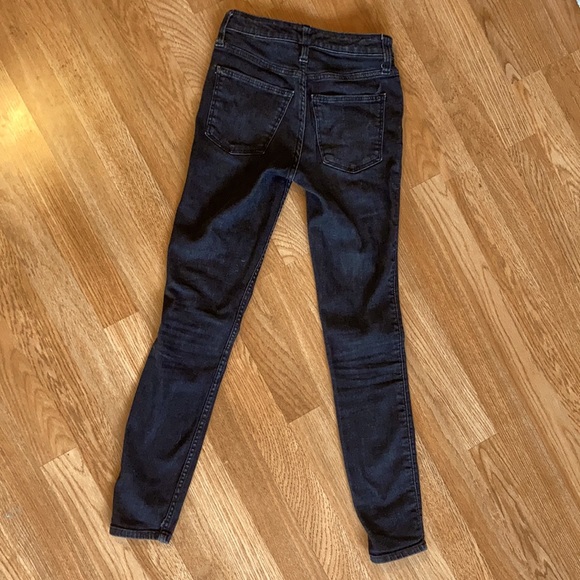 Black denim skinny jeans. - Picture 3 of 3